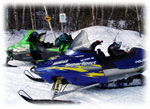 maine snowmobiling, cabin lodging