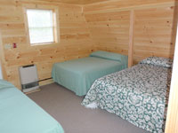 Log Cabin Rental Photos - Upstairs, View 1 - Maine Whitewater